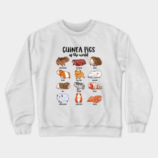 Guinea pigs of the world - Various kawaii guinea pigs Crewneck Sweatshirt